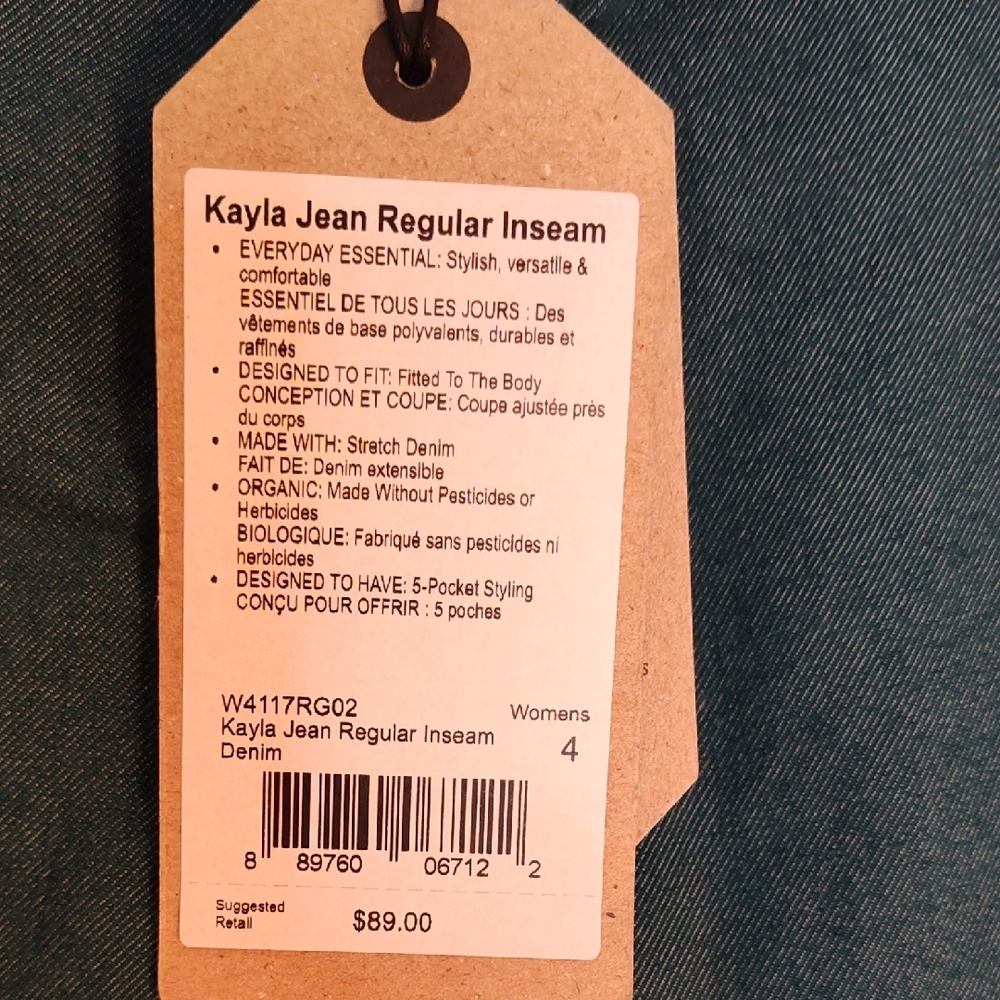 Prana Teal Skinny Jeans Size 6 - Picture 2 of 6